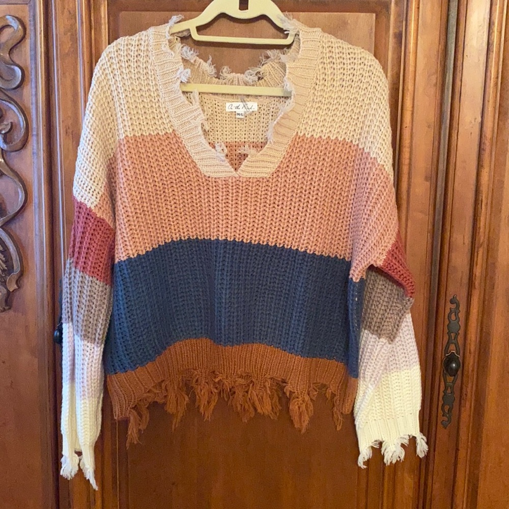 multi color sweater